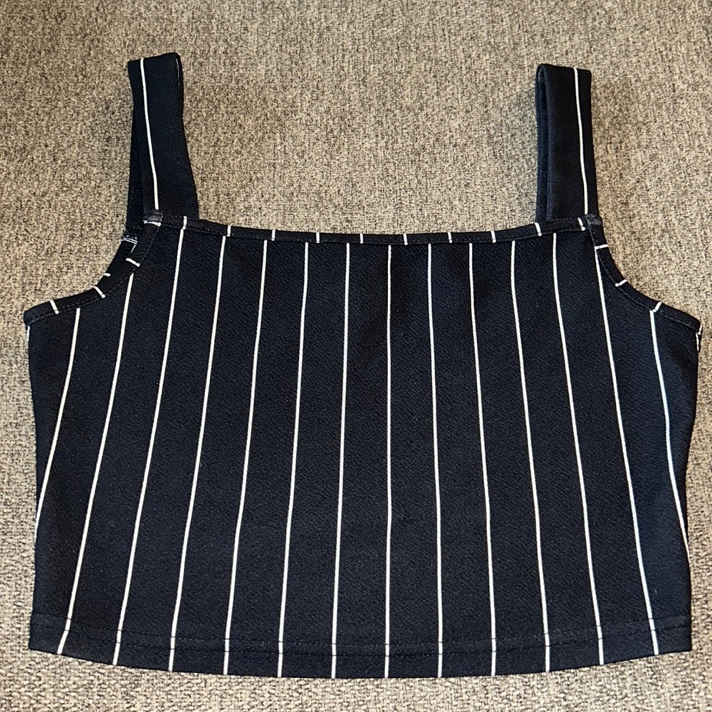 STRIPED CROPPED TANK